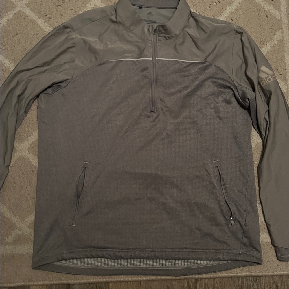 Adidas Gray Quarter-Zip Pullover

Golf